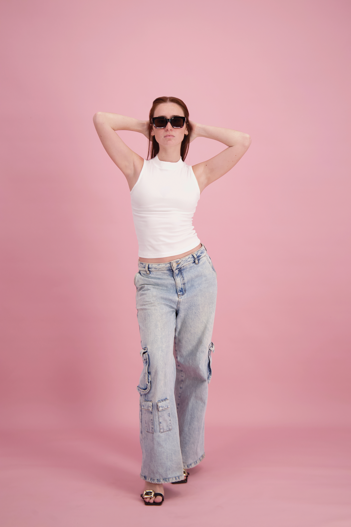 TOP HALTER RIB