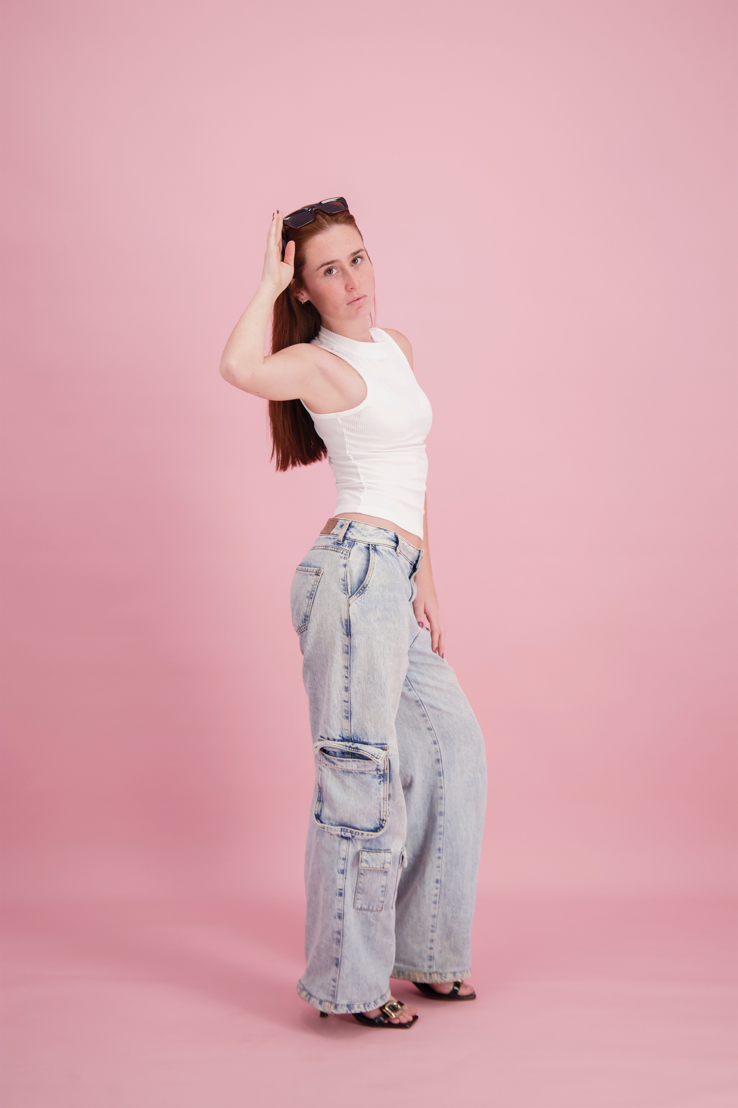 TOP HALTER RIB