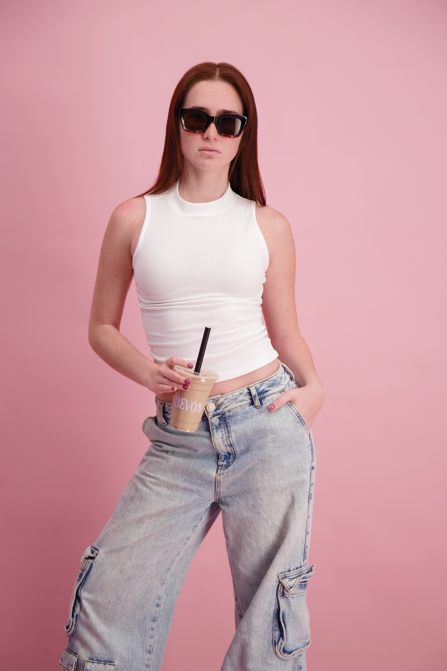 TOP HALTER RIB
