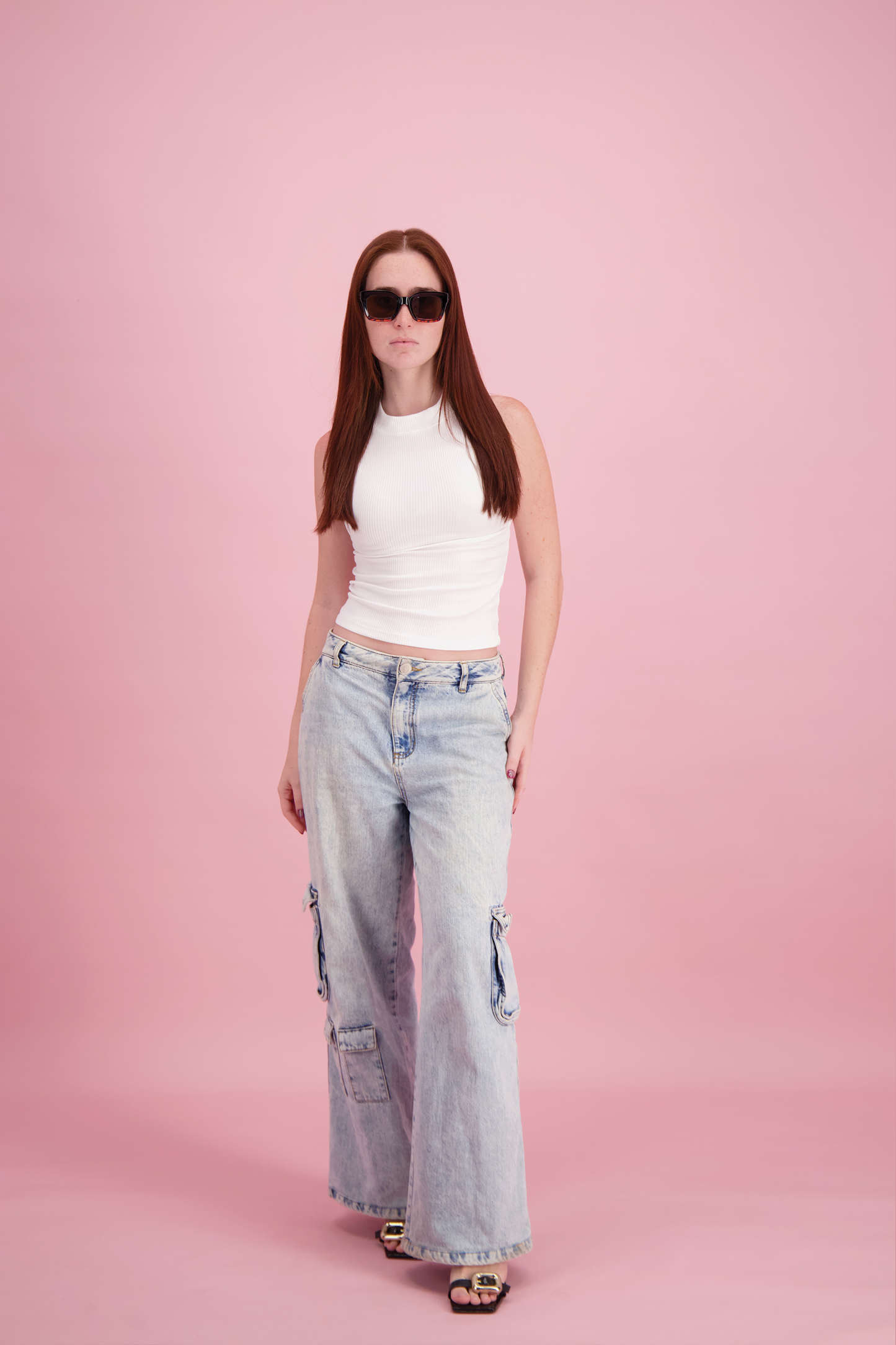 TOP HALTER RIB