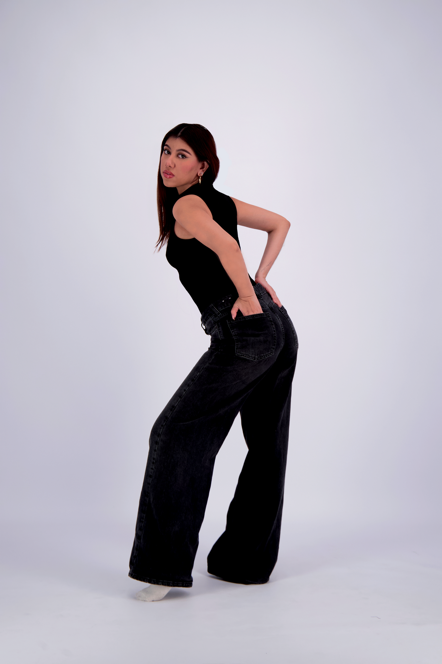TOP HALTER RIB