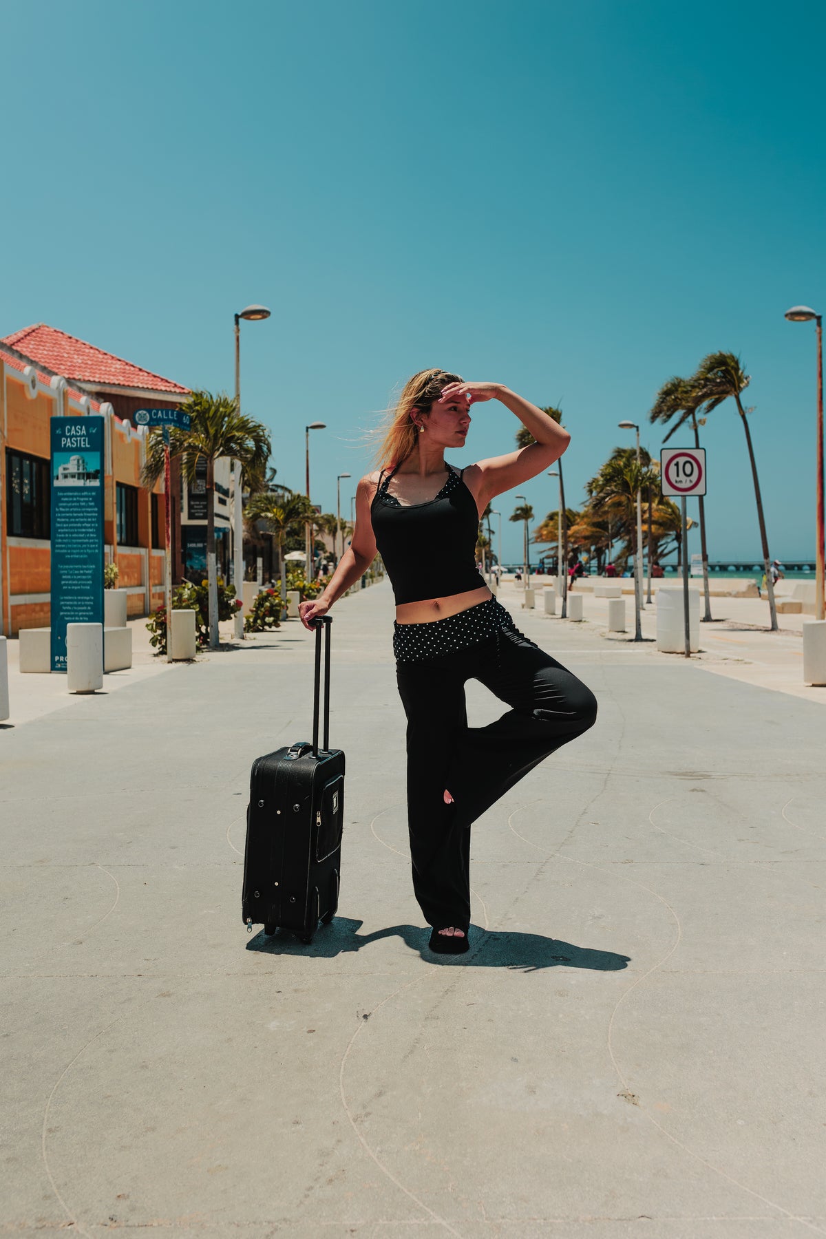 POLKA DOTS SET FLARE PANTS