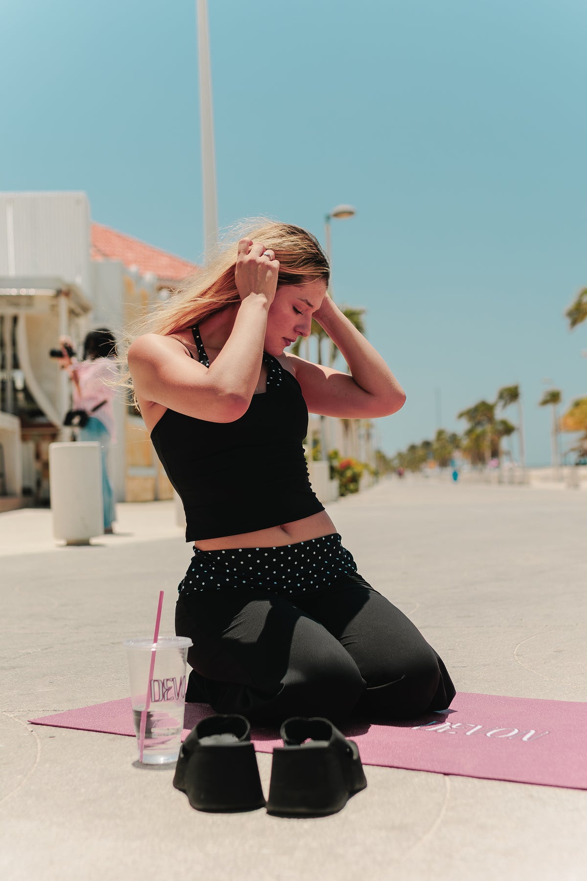 POLKA DOTS SET FLARE PANTS