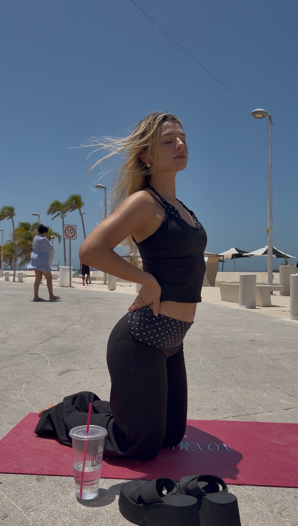 POLKA DOTS SET FLARE PANTS