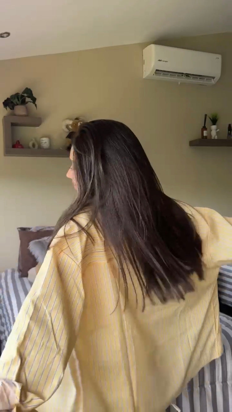 CAMISA FIT OVERSIZED DE MANGA LARGA